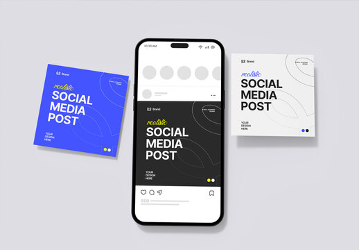 Social Media Post PSD Mockup Template