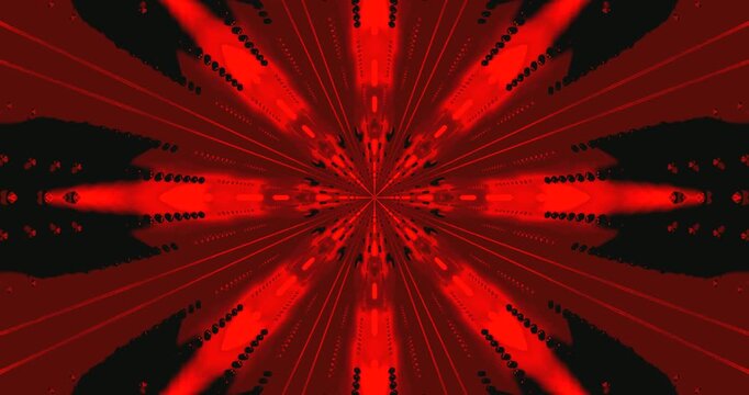 Dynamic tunnel video loop showcasing seamless red laser beams and abstract patterns for immersive visual experience