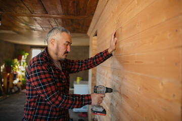 man with drill