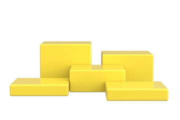 Modern Product Podium. 3D Backdrop. 3D illustration.
