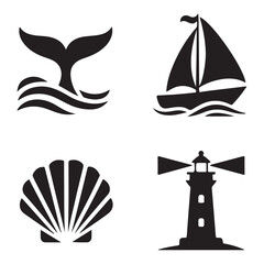 Crab seafood marine coastal crustacean silhouette minimal design