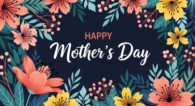 Celebrate Mother's Day with this beautiful floral design, perfect for greeting cards, social media, or adding a loving touch to your projects