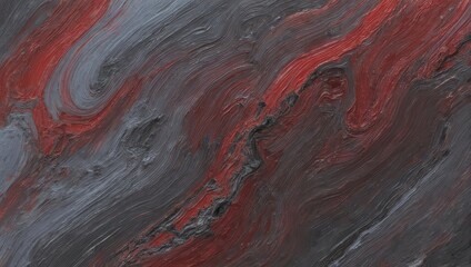 Fototapeta premium Abstract Swirls of Red and Gray Paint.