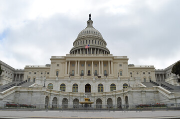 Naklejka premium The United States Capitol Building in Washington DC famous Historic Landmark in USA.