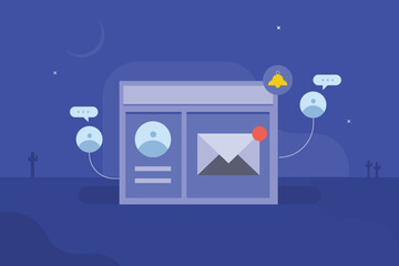 Sending email messages to potential customers and driving replies, using email campaign to convince and encourage for more purchases.