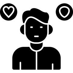 Croupier Icon Vector Element