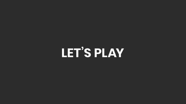 Let&rsquo;s Play Swirly Lines Text Animation 4K &ndash; Fun and Engaging Intro for Games, Children&rsquo;s Content, Streams, and Challenges