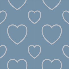 seamless background with hearts