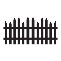 Fence icon set. Simple vector for web design isolated on white background.