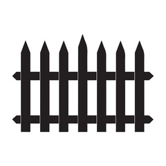 Fence icon set. Simple vector for web design isolated on white background.