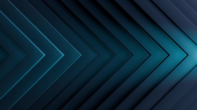 abstract futuristic background animation of dark 3d rectangles wave motion with glowing blue lights, 4k seamless corporate background loop