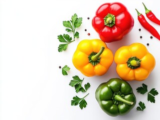 Vegan stuffed bell peppers with quinoa and herbs, plantbased eating, hearty plantbased meal