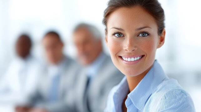 Confident Business Woman Portrait - Stock Photo, Businesswoman, Leadership