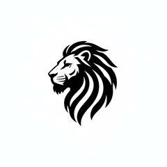 African lion silhouette lion head image