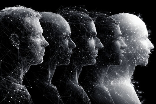 Men's silhouettes representing mental health and emotional well-being