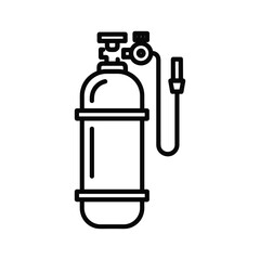 Illustration of a crucible tongs isolated on for gripping and lifting hot crucibles