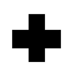 Obraz premium medical cross sign