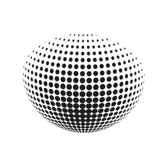 Modern Minimalist Globe Icon with scalable Vector Illustration Isolated on White