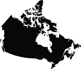 vector map of the canada