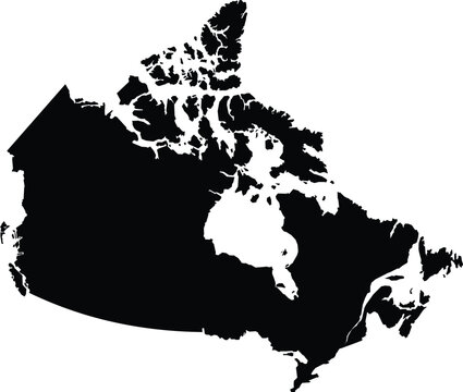 vector map of the canada