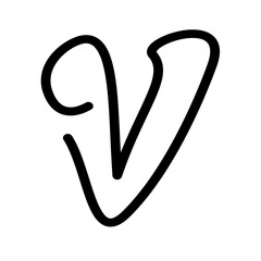 Alphabet, punctuation, vector scribble typography