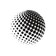 Modern Minimalist Globe Icon with scalable Vector Illustration Isolated on White