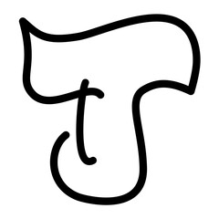 Alphabet, punctuation, vector scribble typography