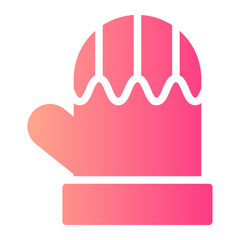 mitten gradient icon