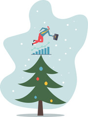 Business growth, challenge to success, career growing achievement, ambition or aspiration to achieve goal, development effort, improvement or winner step.about a man and his life.