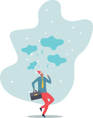 Too many thinking ideas, overwhelmed issues or busy problem to be solved, contemplation solutions for troble, concerned or anxiety.about a man and his life.