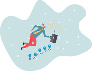 Roadmap, project milestone or business journey achievement, workflow or process timeline to success, step planning or progress.about a man and his life.