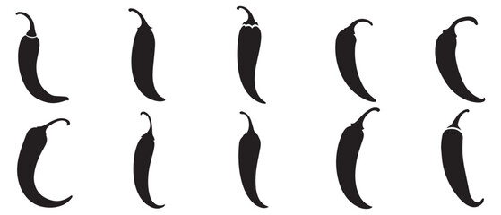 Pepper hot food organic icon vector design.