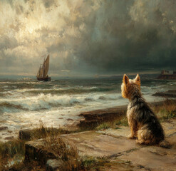 A Dog By The Sea