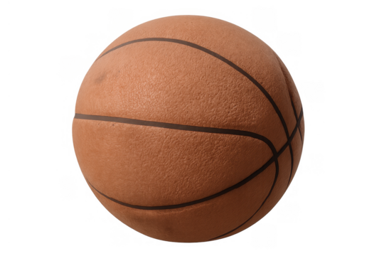 Basketball ball isolated on transparent background illustrating sport game power and competitive spirit - Powered by Adobe