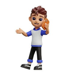 3d render of a man exercising with dumbbells