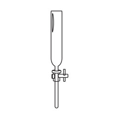 Chemistry Laboratory Buret line icon