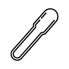 Dropper icon isolated on, a laboratory tool for dispensing small amounts of liquid