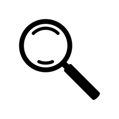 Magnifying Glass and Loupe Icon – Search, Inspect, and Zoom Tool Symbol
