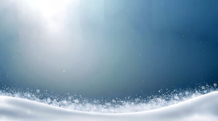 Winter Landscape with Snowflakes and Soft Lighting Peaceful and Serene Atmosphere