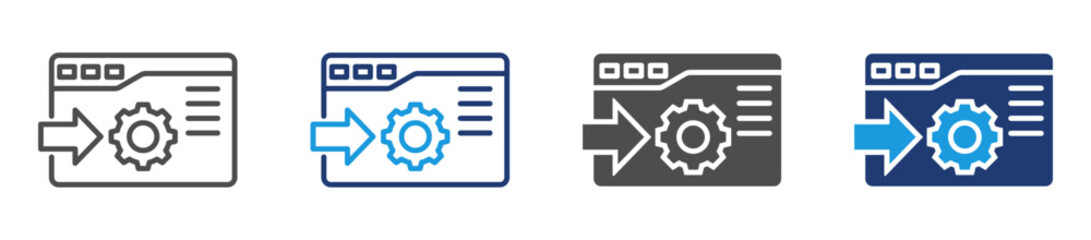 loading page icon set with multiple style