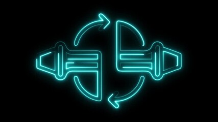 Dynamic neon megaphone loop animation for engaging social media marketing campaigns and powerful promotions that grab attention fast