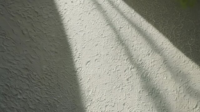 Textured Wall Surface with Dramatic Light and Shadow Pattern