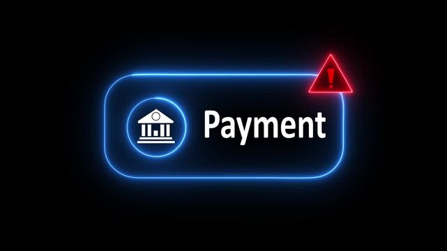 Online payment fraud warning concept. Facing potential fraud, phishing, and cyber security threats in financial transactions. the concept of online banking and financial security is highlighted