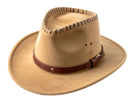 Cowboy hat isolated on transparent background.