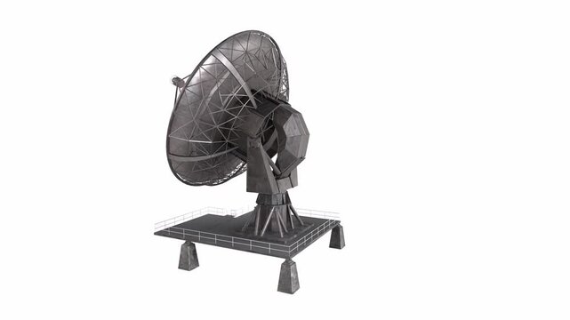 Large Satellite Dish for Signal Reception