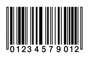 Barcode ean-13 vector illustration isolated on white background