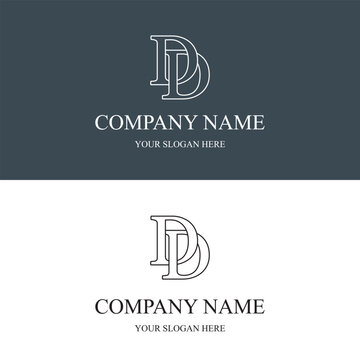 dd logo initial letter luxury royal logo. template symbol. modern golden luxury logo. abstract monogram vector letter mark brand fashion.