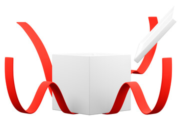 3Dイラスト_プレゼント_赤