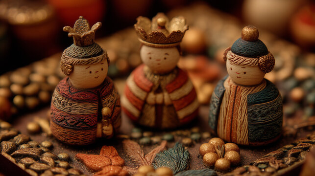 Captivating Bajada de Reyes in Peru Witness the Timeless Tradition & Symbolic Artistry Depicted in Wooden Crafted Figures