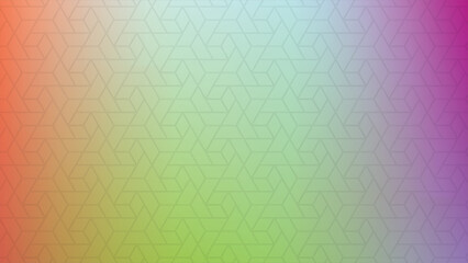 Geometric pattern background with rainbow gradient